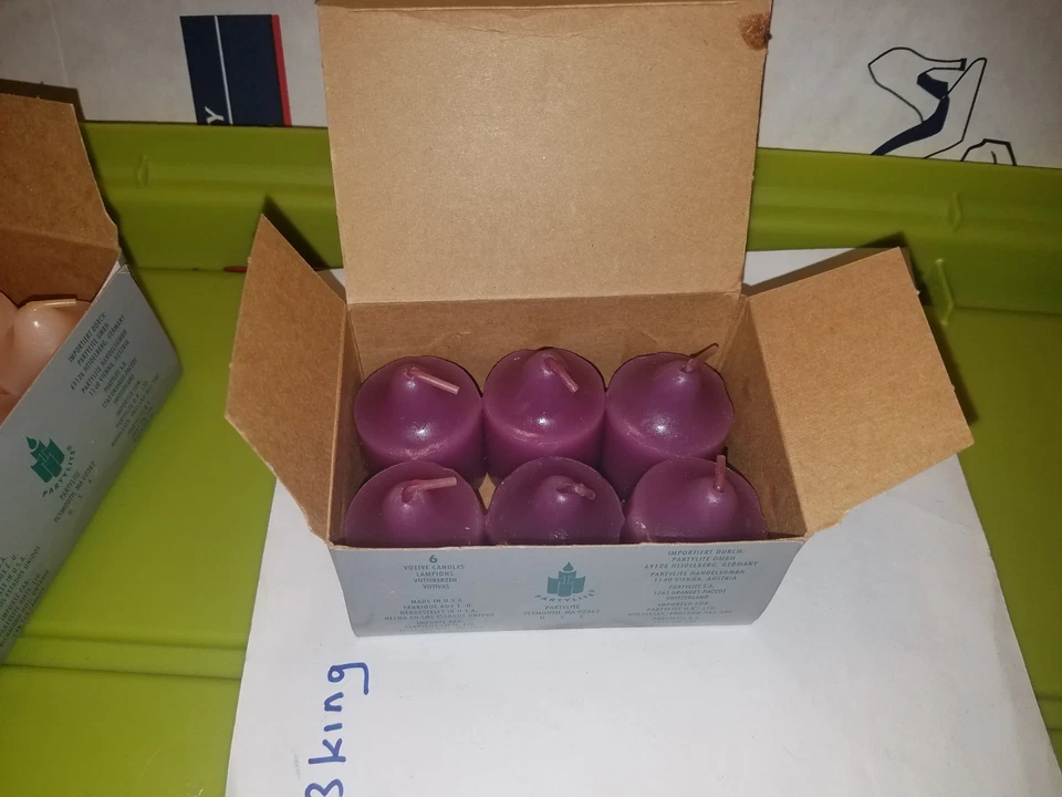 6 velas votivas PartyLite vintage... Lavanda  Foto 1 de 1