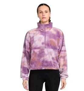 Nike One WMN's Therma-FIT Gran Tamaño 1/2 Cremallera FZ6969-518 Lo último Vellón Fucsia S - Imagen 1 de 7