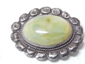 XLARGE SPECTACULAR COLONIAL MEXICAN SILVER PIN / PENDANT COMBINATION MUS. GRADE - Picture 1 of 6