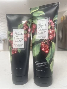 Bath Body Works BLACK CHERRY MERLOT Ultra Shea Körpercreme & Duschgel NEU - Bild 1 von 8
