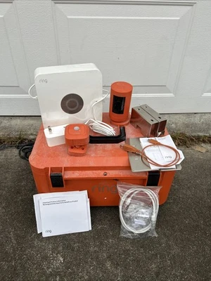 Ring Jobsite Security 4-Piece Starter Kit Orange w/ Ring Alarm Pro - Used - Image 1 of 4