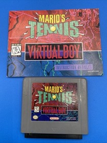 Mario's Tennis w/Manual - Nintendo Virtual Boy - Tested