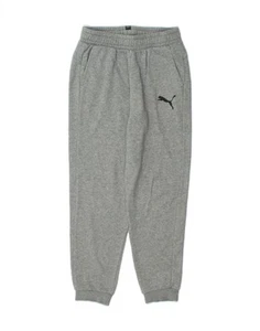 PUMA Girls Tracksuit Trousers Joggers 13-14 Years Grey Cotton BU05 - Picture 1 of 3