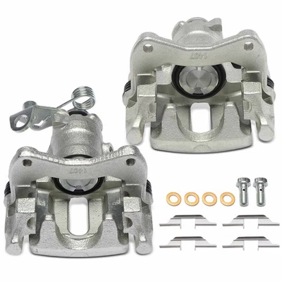 Pinza de freno trasera con soporte de montaje para Volkswagen Jetta Golf 96-99 2 piezas Foto 1 de 4