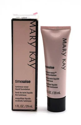 ⭐ Mary Kay TimeWise Luminous Wear Liquid Foundation Ivory 1 – 038696 New in Box - Image 1 of 4