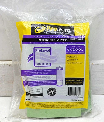 New ProTeam Genuine Intercept Micro Filter 6 Qt./6.6L 10-Pack - Image 1 of 2