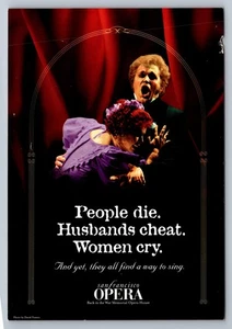 Postcard San Francisco Opera Advertising 75th Season 1998 6x4 N432 - Picture 1 of 2