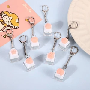 Soft Fingertip Decompression Toy Keys Silicone Key Ring Mobile phone Pendant - Picture 1 of 6