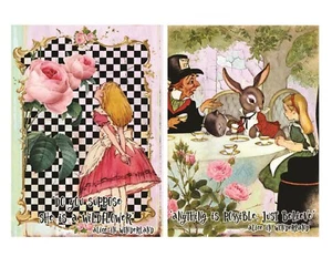 Alice in Wonderland Set of 39 Pictures & Quotes For Junk Journals #WL39 - Picture 1 of 6