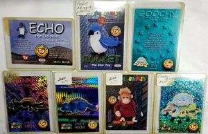  7 TY Beanie Babies Cards Rocket,  Echo, Iggy, Goochy, Spinner, Schweethea * - Picture 1 of 11