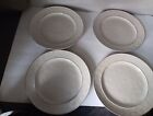 Pottery Barn Cambria 10.75" dinner plates White NIB 4x Stoneware Portugal 