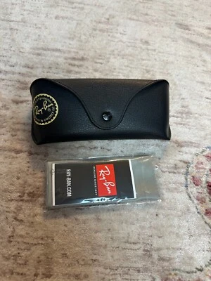 Par de gafas de sol/estuches para ojos Ray Ban (negro y marrón) ¡Nuevos!! Foto 1 de 4