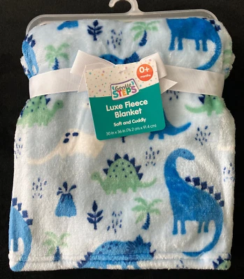 Новый с Ярлыками нежные шаги/swiggles динозавров роскошь детское одеяло 30 x 36 - Изображение 1 из 3