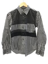 BLACK COMME des GARCONS AD2012 Switched Patchwork Long-Sleeved Shirt XS Cotton G