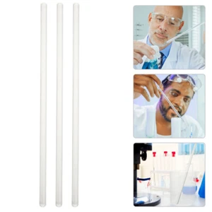 3 Pcs Glass Rod Stirring Large Small Stick Laboratory Mixer Stirrer - Picture 1 of 9