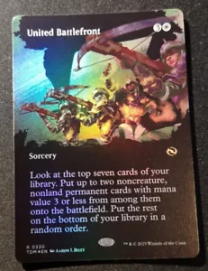 United Battlefront - Foil - Borderless - TDM - MTG - EN - NM - 0330 - Picture 1 of 1