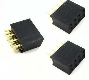 20PCS 2x4 Pin 8P 2.54mm Double Row Female Straight Header Pitch Socket Pin - Picture 1 of 1