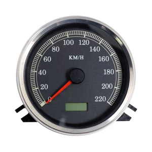 Fat Bob Speedometer Countometer Black Harley Davidson Softail 00-03 FLHR - Picture 1 of 12
