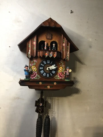 Rescued Black Forest Chalet Style 30Hr Cuckoo Clock Working No Music/Animation! Cover