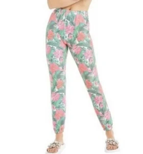 Wildfox Women’s Size XS Floral Poinsettia Jagger Pants Sweatpants New - Picture 1 of 12