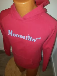 (Small) Mens Moosejaw Hoodie Red Logo Long Sleeve Sweatshirt - Picture 1 of 6