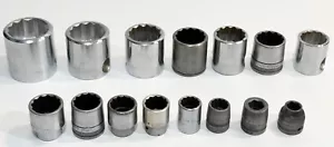 Armstrong SK 3/4" 1" Drive Socket set 2 3/8" - 3/4" --Lot of 15 Pcs Huge set New - Foto 1 di 8