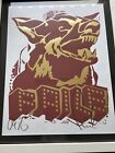 FAILE DOG (red And Gold ) · 2015 · ICONIC . SIGNED BY FAILE · STAMPED