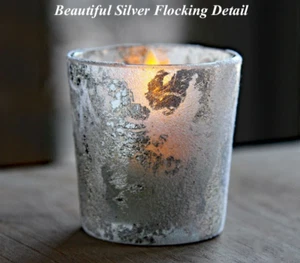 Antique Silver Finish Votive Holders - 2.5 Inch Set of 12 - Picture 1 of 2