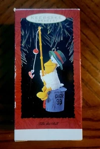 Hallmark Ornamento Navidad Pesca Llena el Bill Pelícano Vacaciones 1993 - Imagen 1 de 4