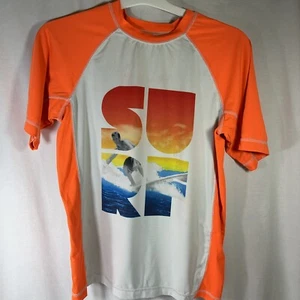 Ocean Pacific OP Boys XXL 18 Swim Surf Rash Shirt Surf Graphic Preowned Good - Picture 1 of 6