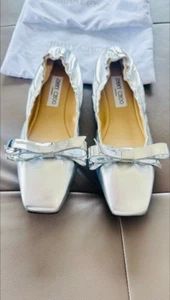 Jimmy Choo Adalee Ballet Flat, NEU & OVP, Gr. 40, Silber - Bild 1 von 7