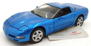 Franklin Mint 1/24 Scale FM1122 - 1999 Chevrolet Corvette C5 Hardtop - Blue - Picture 1 of 6