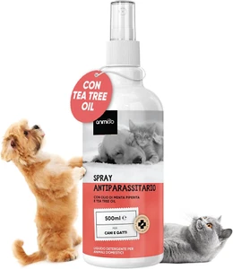 Antiparassitario per Gatti Cani 500Ml, Spray Antipulci per Cani E Gatti Ricco Di - Foto 1 di 12