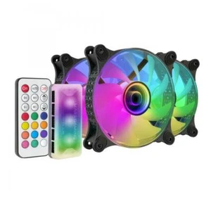 Mars Gaming MF-3DKIT Negro, Kit 3 Ventiladores ARGB 360° 12cm, Espejo Infinito 3 - Imagen 1 de 4