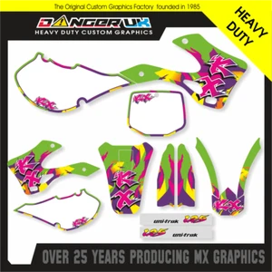 KX 125 1999 2000 2001 2002 RETRO FULL MOTOCROSS GRAPHICS STICKER KIT - Picture 1 of 1