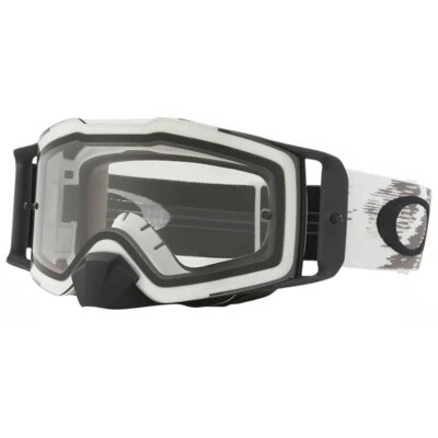 Oakley Front Line MX Goggles Matte White Speed Frame w/Clear Lens Anti Fog - Image 1 of 4