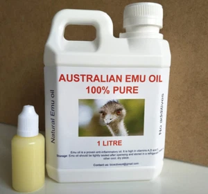 ACEITE DE EMÚ AUSTRALIANO 1 LITRO MÁS 30 ML GRATIS EN BOTELLA GOTERO ENVÍO GRATUITO, - Imagen 1 de 6