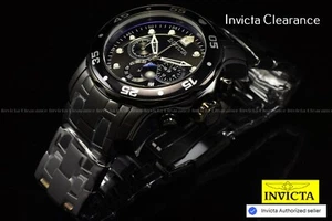NUEVO Reloj Invicta Para Hombres 48mm Pro Diver SCUBA Cronógrafo COMBAT Triple Negro SS - Imagen 1 de 17