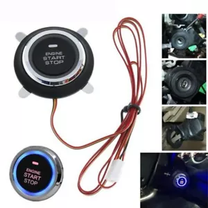 12V Motore Auto Start Stop Pulsante Entrata Keyless Accensione Inizio Kit Acces - Picture 1 of 10
