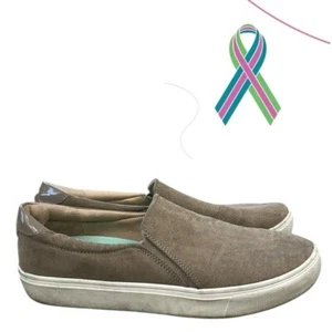 Dr. Scholls Nova Slipper Sneaker Loafer taupe woodsmoke braun Mikrofaser Gr. 10 - Bild 1 von 13