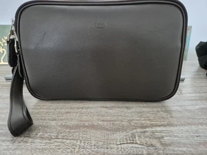 Alfred Dunhill Carry Bag Washbag Man Bag Brown - Picture 1 of 8