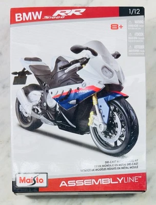 New Maisto Motorcycle BMW S1000 RR Assembly Line Building Metal Model Kit 1:12 - Image 1 of 3