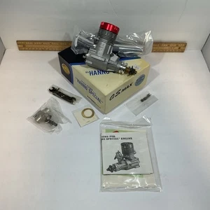 O.S. MAX OS .61RF "HANNO SPECIAL" W/ HEADER PIPE NITRO/GLOW R/C AIRPLANE ENGINE - Picture 1 of 24