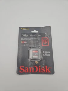 SanDisk 16 GB Ultra SDHC SD card Memory Card UHS-I HD - Picture 1 of 2