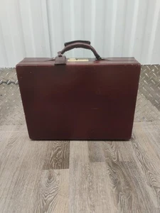 Hartmann Belting Burgund Leder 18 Zoll Aktentasche Aufsatz Vintage nie benutzt - Bild 1 von 11