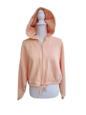 H&M полный молнии флис с подкладкой укороченный с капюшоном куртки новый с ярлыками размер средний - Изображение 1 из 4