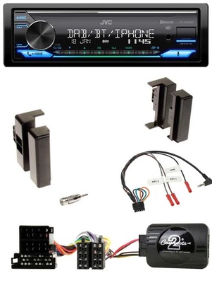 JVC Bluetooth DAB USB Lenkrad Autoradio für Audi A4 B5 bis 99 A6 C4 bis 97 A8 D2 - Bild 1 von 4