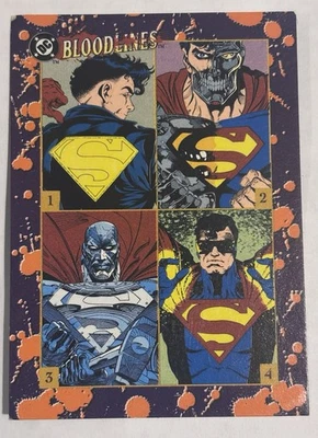1993 Skybox SUPERMAN Man of Steel DC Bloodlines Great Condition Rare Promotional - Image 1 of 4