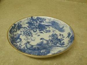 ROYAL CROWN DERBY Blue AVES BIRDS SAUCER - Picture 1 of 4