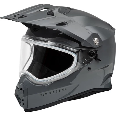 Fly Racing Grey Cold Weather Trekker Helmet W/Dual Shield DS33Z241ZL - Image 1 of 4